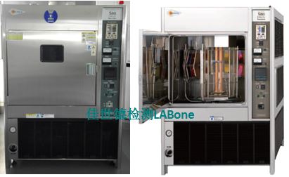 引进SUGA 阳光碳弧灯试验箱，扩充光老化能力